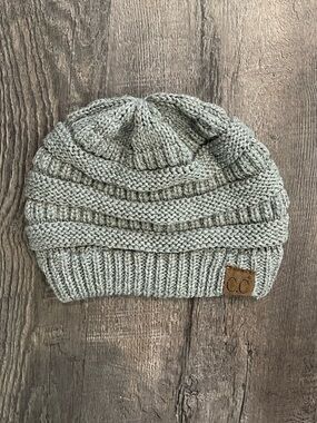 CC Beanie Hat in Light Gray